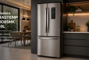 Geladeira Brastemp BRO85MK 559 Litros: design moderno, tecnologia Frost Free e alta capacidade para famílias grandes.