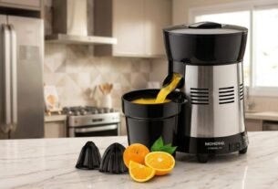Extrator de Sucos Mondial E-10 vale a pena? Review completo do modelo Turbo Premium 250W preto e inox.