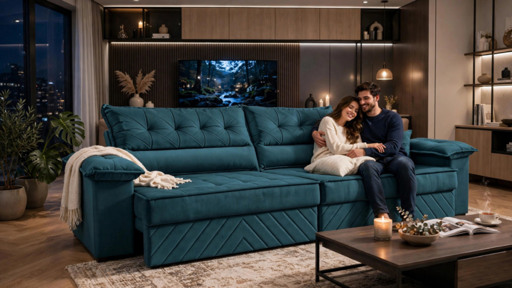 Comparação dos 5 melhores sofás retráteis para sala de estar"