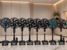 Comparativo dos 10 melhores ventiladores de coluna e mesa de 2026 das marcas Mondial, Arno, Mallory, WAP, Ventisol, Britânia, Philco e Cadence em um ambiente moderno
